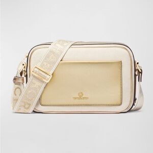 Micheal kors gold crossbody bag